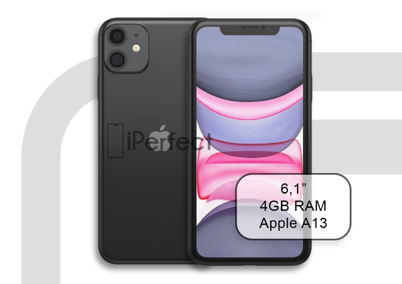 Apple iPhone 11 64GB Fekete (A+)