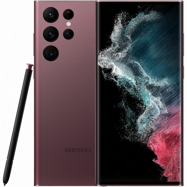 Samsung Galaxy S22 Ultra 5G S908B/DS 12/256GB Burgundy (A)