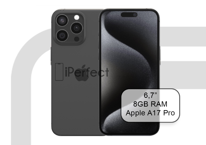 Apple IPhone 15 Pro Max 256GB Black Titanium (A)