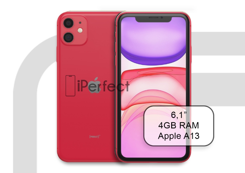 Apple iPhone 11 128GB Piros (A+)